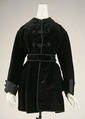 Coat, silk, probably American