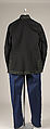 Military uniform, (a), (b) wool
(c) wool, leather, metal thread
(d) leather, metal thread
(e), ( f) medium unknown
(g) metal thread, American
