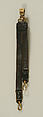 Military uniform, (a), (b) wool
(c) wool, leather, metal thread
(d) leather, metal thread
(e), ( f) medium unknown
(g) metal thread, American