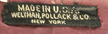 Uniform, (a–f) wool
(g, h) silk, American