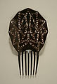 Comb, plastic (cellulose nitrate), Panamanian