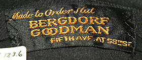Tricorne, Bergdorf Goodman (American, founded 1899), wool, American