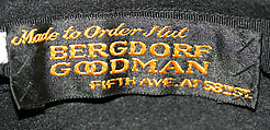 Tricorne, Bergdorf Goodman (American, founded 1899), wool, American