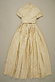 Wedding dress, silk, American or European