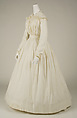 Morning dress, cotton, probably American