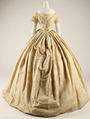 Wedding dress, silk, American