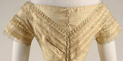 Wedding dress, silk, American