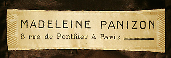 Hat, Madeleine Panizon (French), silk, French