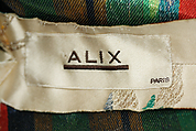 Evening ensemble, Alix (French, 1934–1942), silk, French