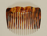 Side comb, plastic (cellulose nitrate), probably American