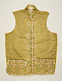 Vest, silk, American or European