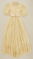 Wedding dress, silk, wool, American