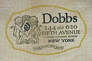 Boater, straw, silk, American