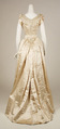 Evening dress, silk, American