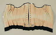 Corset, satin, steel, linen, American
