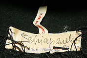 Hat, Schiaparelli (French, founded 1927), wool, French