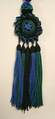 Hood, silk, American