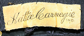 Hat, Hattie Carnegie, Inc. (American, 1918–1965), wool, American