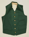 Hunting ensemble, (a, b) wool
(b) cotton
(c) linen, American