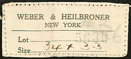 Evening trousers, wool, American