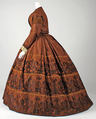 Dress, silk, American