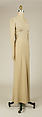 Wedding ensemble, Mainbocher (French and American, founded 1930), silk, leather, straw, coq feathers, French