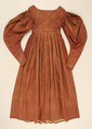 Dress, silk, cotton, American