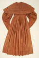 Dress, silk, cotton, American