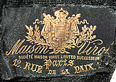 Tricorne, silk, wire, feathers, French