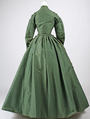 Dress, cotton, wool, silk, American