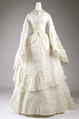 Wedding dress, cotton, American