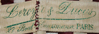 Ensemble, silk, glass beads, French