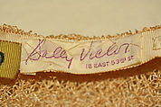 Hat, Sally Victor (American, 1905–1977), straw, American