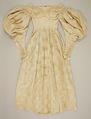 Wedding dress, silk, American