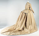 Wedding dress, silk, American