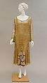 Evening dress, Paul Poiret (French, Paris 1879–1944 Paris), metallic, simulated pearls, French