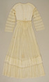 Wedding ensemble, silk, leather, American