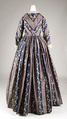 Dressing gown, silk, cotton, American