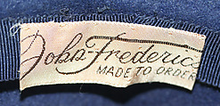 Hat, John-Frederics, Inc. (American, 1929–1948), wool, American