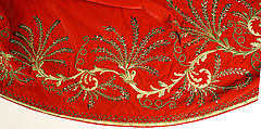 Court ensemble, silk, gold, Russian