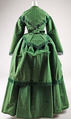 Ensemble, silk, wool, American