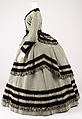 Wedding ensemble, (a–c) silk/wool
(d, e) silk, linen, leather, American