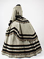 Wedding ensemble, (a–c) silk/wool
(d, e) silk, linen, leather, American