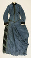 Dress, silk, American