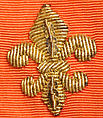 Court ensemble, silk, gold, Italian