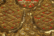 Court ensemble, silk, gold, Italian