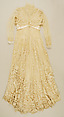 Dress, cotton, silk, American