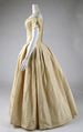 Wedding dress, silk, American