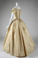Wedding dress, silk, American
