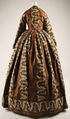 Dress, silk, linen, cotton, American